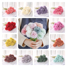 Load image into Gallery viewer, 10pcs Bunch Artificial Flower Bouquet Silk Dandelion Flower Ball Fake Flowers