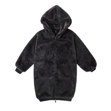 Load image into Gallery viewer, Women Faux Fur Long Coat Loose Jacket Hoodie Baggy Oversized Loose Winter Coat