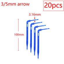 Load image into Gallery viewer, 2L 4L 8L Dripper Irrigation 2/4-way Arrow Dropper Connector Cross Water Splitter Emitter Drip Arrow Micro Drip Irrigation System