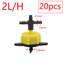 Load image into Gallery viewer, 2L 4L 8L Dripper Irrigation 2/4-way Arrow Dropper Connector Cross Water Splitter Emitter Drip Arrow Micro Drip Irrigation System