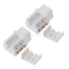 Load image into Gallery viewer, 2Pcs CAT6 Network Module Information Socket RJ45 Connector Adapter Keystone Jack Drop Shipping