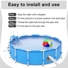 Load image into Gallery viewer, 2pcs Swimming Pool Pipe Fixing Holder Mount Support for Intex Bestwa Above Hose Outlet Bracket with Cable Tie Pool accessories