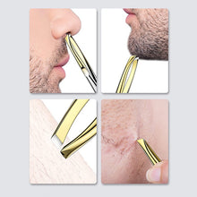 Load image into Gallery viewer, Llano 2Pcs Indirect Gold Eyebrow Tweezer Hairs Puller Stainless Steel Eye Brow Clips Eyelash Removal Makeup Tools