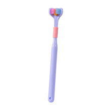 Load image into Gallery viewer, Three-Sided Toothbrush|Ultra Fine Soft Bristle Toothbrush|Macaron Triple Toothbrush Great for Autis