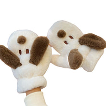 Load image into Gallery viewer, Cartoon Dog Plush Gloves Female Winter Cycling Students Warm-Keeping Thickened Cold Protection