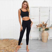 Load image into Gallery viewer, Yoga Sets Women Sport Suit Gym Running Workout Fitness Set Sports Bra + Pants