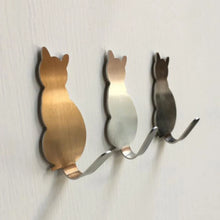 Load image into Gallery viewer, 2pcs Self Adhesive Hooks Cat Pattern Storage Holder for Bathroom Kitchen Hanger Stick on Wall Hanging Door Clothes Towel Racks