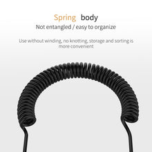 Load image into Gallery viewer, 3.5MM Jack AUX Audio Cable Male to Male For Phone Car Speaker MP4 Headphone 2m Gold Plated Jack 3.5 Spring Audio Cables