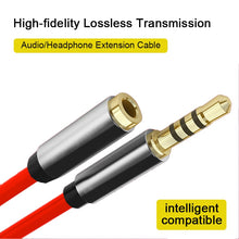 Load image into Gallery viewer, 3.5mm Jack AUX Audio Male To Female Extension Cable With Microphone Stereo 3.5 Audio Extension Cable Compatible For PC Headphone