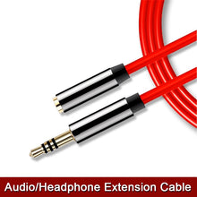 Load image into Gallery viewer, 3.5mm Jack AUX Audio Male To Female Extension Cable With Microphone Stereo 3.5 Audio Extension Cable Compatible For PC Headphone