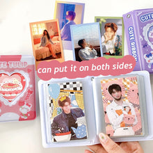 Load image into Gallery viewer, 3 Inch Cartoon Photo Album Lovely Photocard Holder Kpop Idol Chasing Collection Book Cake Bear Printing Instax Mini Album
