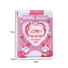 Load image into Gallery viewer, 3 Inch Cartoon Photo Album Lovely Photocard Holder Kpop Idol Chasing Collection Book Cake Bear Printing Instax Mini Album