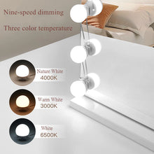 Load image into Gallery viewer, 3 Colors LED Makeup Mirror Light Bulb Vanity Lights Dimmable Wall Mirror Lamp 2,4,6,10,12 Bulbs Kit for Dressing Room