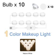 Load image into Gallery viewer, 3 Colors Makeup Mirror Lamp Led Professional Touch Dimming Dressing Table Vanity Lamp USB Bulb Make Up Mirror Lights