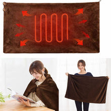 Load image into Gallery viewer, 3 Levels Machine Washable Electric Blanket Thermostat Soft Plush Camping Home Office USB Heating Portable Travel For Sofa Bed
