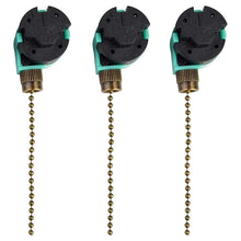 Load image into Gallery viewer, 3 Pack Ceiling Fan Switch 3 Speed 4 Wire Zing Ear ZE-268S6 Fan Pull Chain Switch Replacement Speed Control Switch