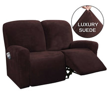 Load image into Gallery viewer, 3 Seat Recliner Sofa Cover All-inclusive Armchair Non-slip Relax Armchair Cover Elastic Suede Couch Chair Protector