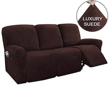 Load image into Gallery viewer, 3 Seat Recliner Sofa Chair Cover All-inclusive Armchair Non-slip Relax Armchair Cover Elastic Suede Couch Chair Protector