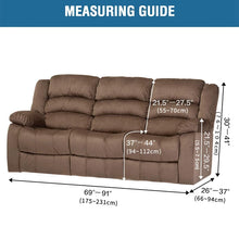 Load image into Gallery viewer, 3 Seat Recliner Sofa Chair Cover All-inclusive Armchair Non-slip Relax Armchair Cover Elastic Suede Couch Chair Protector