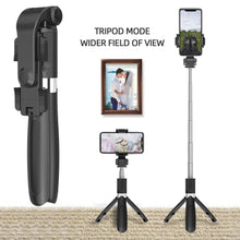 Load image into Gallery viewer, Tripod Selfie Stick Adjustable Rotating Wireless Bluetooth Remote Control Tripod Stand for Photo Tak