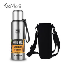 Load image into Gallery viewer, 304 Stainless Steel Thermos Bottle Large Capacity Vacuum Flask Insulated Tumbler with Rope for Tea Drinks Cold and Hot Water