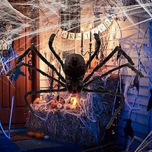 Load image into Gallery viewer, Black Spider Halloween Decoration Haunted House Prop Indoor Outdoor Giant Decoration