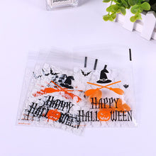 Load image into Gallery viewer, 30pc Halloween Gift Bags Cookies Candy Transparent Bags Ghost Festival Kids Gifts Snacks Pack Bag Happy Halloween Party Supplies