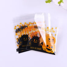 Load image into Gallery viewer, 30pc Halloween Gift Bags Cookies Candy Transparent Bags Ghost Festival Kids Gifts Snacks Pack Bag Happy Halloween Party Supplies