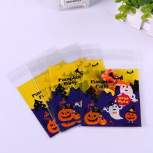 Load image into Gallery viewer, 30pc Halloween Gift Bags Cookies Candy Transparent Bags Ghost Festival Kids Gifts Snacks Pack Bag Happy Halloween Party Supplies