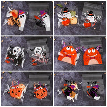 Load image into Gallery viewer, 30Pcs Halloween Transparante Monster Snoep Zak Pompoen Ghost Biscuit Sneeuw Zak Kids Happy Halloween Party Truc Of Behandelen Gift tas