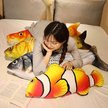 Load image into Gallery viewer, 30cm 3D Simulation Gold Fish Plush Toys Stuffed Soft Animal Carp Plush Pillow Creative Sofa Pillow Cushion Gift Kids Toy