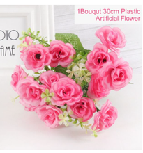 Load image into Gallery viewer, 30cm 7 Color Bouquet Artificial Flowers Peonies Home Accessories Wedding Party Scrapbook Fake Plants DIY Pompons Artificial Rose