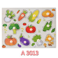 Load image into Gallery viewer, Kid Early educational toys baby hand grasp wooden puzzle toy alphabet and digit learning education child wood jigsaw toy 30cm