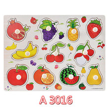 Load image into Gallery viewer, Kid Early educational toys baby hand grasp wooden puzzle toy alphabet and digit learning education child wood jigsaw toy 30cm