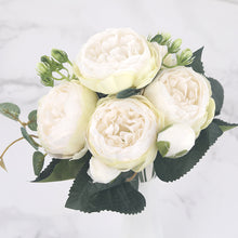 Load image into Gallery viewer, 30cm Rose Pink Silk Peony Artificial Flowers for Home Wedding Decoration indoor
