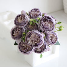 Load image into Gallery viewer, 30cm Rose Pink Silk Peony Artificial Flowers for Home Wedding Decoration
