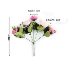 Load image into Gallery viewer, 30cm Rose Pink Silk Peony Artificial Flowers for Home Wedding Decoration