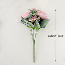 Load image into Gallery viewer, 30cm Rose Silk Peony Artificial Flower Pink DIY Home Living Room Garden Wedding Decoration Fake Flowers for Vase Cheap Bouquet