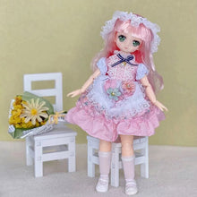 Load image into Gallery viewer, 30cm Two-dimensional Comic Face Doll 1/6 Bjd Doll or Dress Up Clothes Children's Girl Birthday Gift Toys