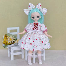 Load image into Gallery viewer, 30cm Two-dimensional Comic Face Doll 1/6 Bjd Doll or Dress Up Clothes Children's Girl Birthday Gift Toys