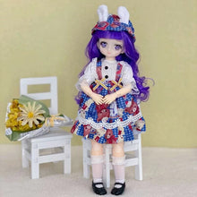 Load image into Gallery viewer, 30cm Two-dimensional Comic Face Doll 1/6 Bjd Doll or Dress Up Clothes Children's Girl Birthday Gift Toys