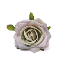 Load image into Gallery viewer, 30pcs White Rose Artificial Silk Flower Heads Decorative Scrapbooking For Home Wedding Birthday Decoration Fake Rose Flowers