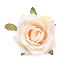 Load image into Gallery viewer, 30pcs White Rose Artificial Silk Flower Heads Decorative Scrapbooking For Home Wedding Birthday Decoration Fake Rose Flowers