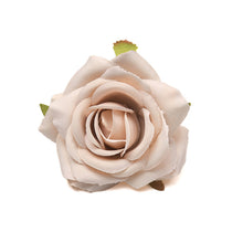 Load image into Gallery viewer, 30pcs White Rose Artificial Silk Flower Heads Decorative Scrapbooking For Home Wedding Birthday Decoration Fake Rose Flowers