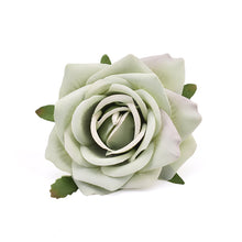 Load image into Gallery viewer, 30pcs White Rose Artificial Silk Flower Heads Decorative Scrapbooking For Home Wedding Birthday Decoration Fake Rose Flowers