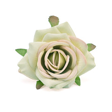 Load image into Gallery viewer, 30pcs White Rose Artificial Silk Flower Heads Decorative Scrapbooking For Home Wedding Birthday Decoration Fake Rose Flowers
