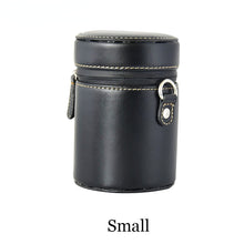 Load image into Gallery viewer, Lens Bag Retro Hard PU Leather Lens Case for Canon Nikon Sony Pentax Fujifilm Tamron Sigma Pouch Protector Universal