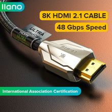 Load image into Gallery viewer, HDMI 2.1 Cable Ultra High-Speed Cable 3D HDR Cable for PC Laptop HDTV PS5 PS4 Splitter Switch Audio Video