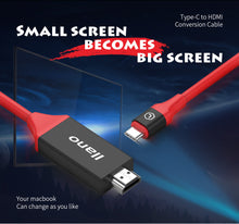 Load image into Gallery viewer, 2m Type-C to HDMI Converter Cable 4K HD Thunderbolt Same Sync Screen Conversion Adapter Cable for Apple Macbook