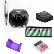 Load image into Gallery viewer, 32W 35000RPM Nail Drill Machine Set With Sanding Band Professional Milling Manicure Machine Set Kit With Nail drill Bit Set Kit